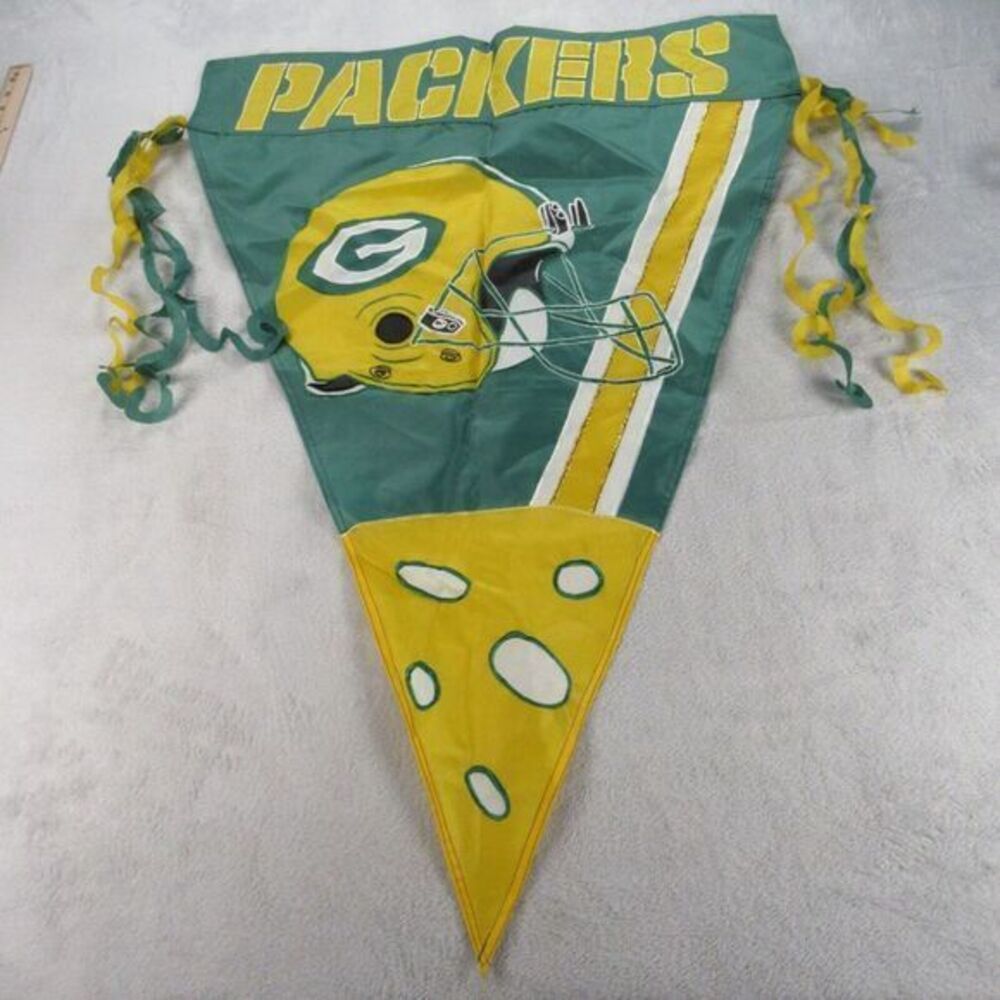 Vintage Green Bay Packers 90s XL‎ Banner Pennant Adjustable String Football
